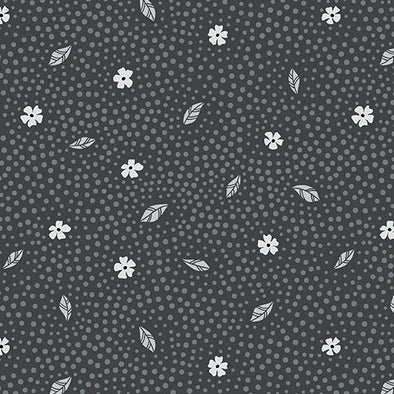 Floret Steel - Cotton Print
