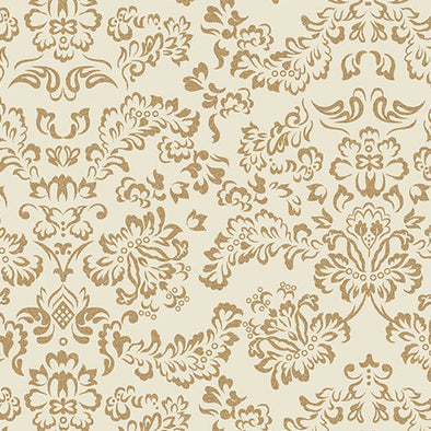 Elegant Filigree Ecru - Cotton Print