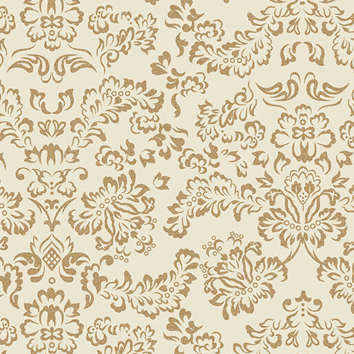 Elegant Filigree Ecru - Cotton Print