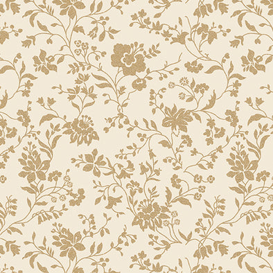 Garden Elegance Ecru - Cotton Print