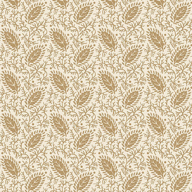 Elegant Foliage Ecru - Cotton Print