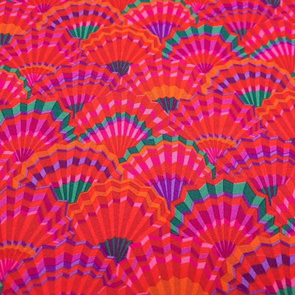 Ruffle Fans - Cotton Print