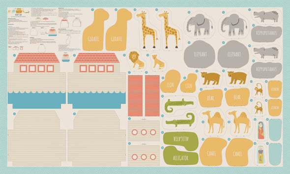 Noah's Ark - Printed Cotton Panel