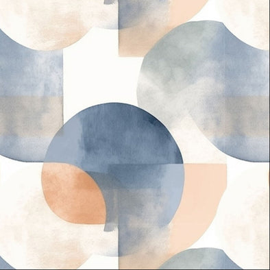 Peach Abstract - Viscose Jersey