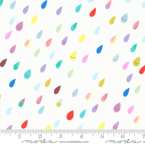 Whatever the Weather Raindrops - Cotton Print