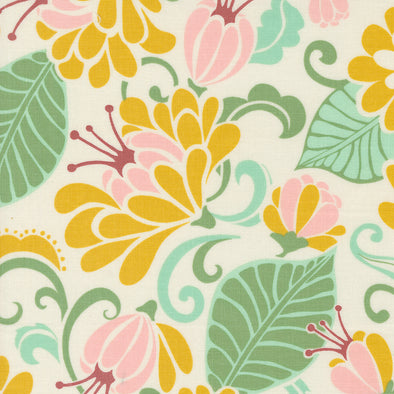 Tango Sunshine Floral - Cotton Print