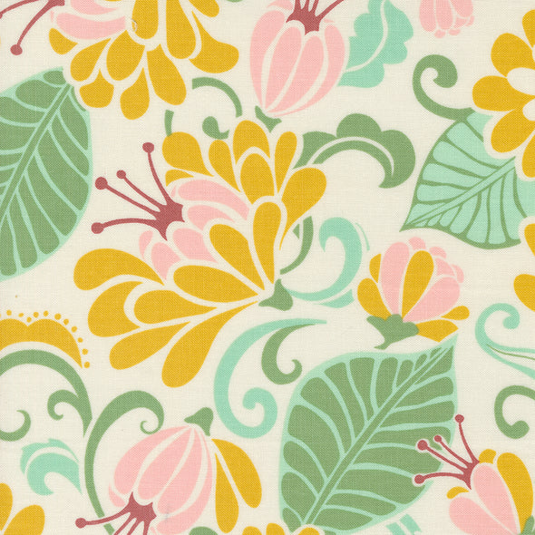 Tango Sunshine Floral - Cotton Print