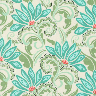 Tango Sea Floral - Cotton Print