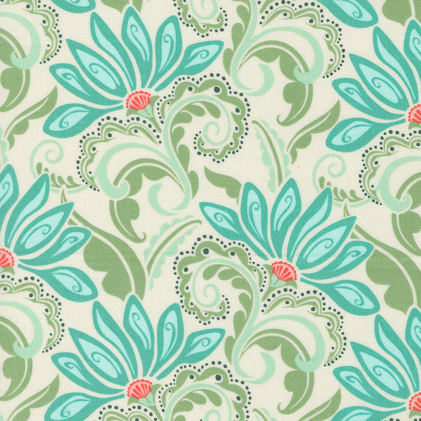 Tango Sea Floral - Cotton Print