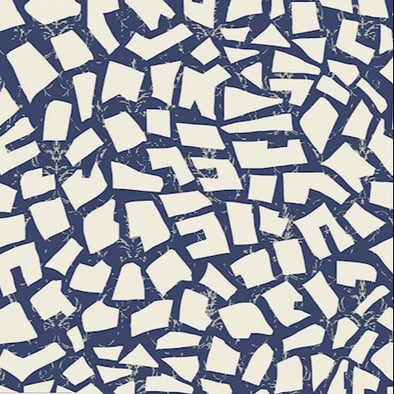 Mosaic Blue - Viscose Twill