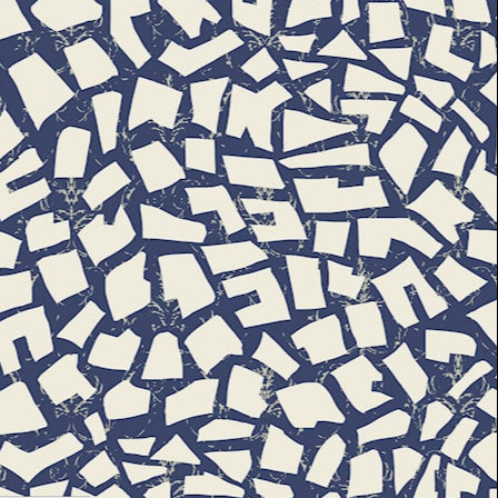 Mosaic Blue - Viscose Twill