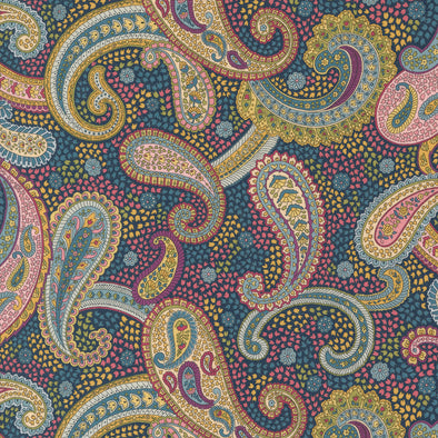 Paisley Navy - Moda Cotton Lawn