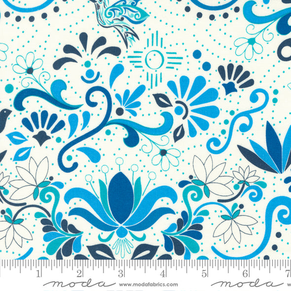 Hacienda Blue - Cotton Print