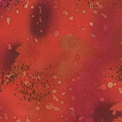 Red Fossil Fern - Cotton Print