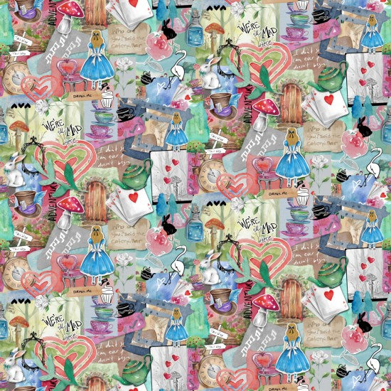 Alice in Wonderland - Cotton Print