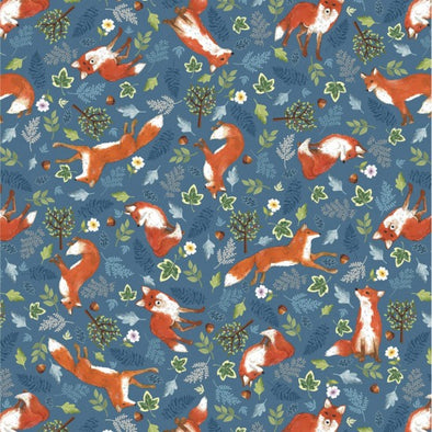 Foxes Forest Wonder - Cotton Print