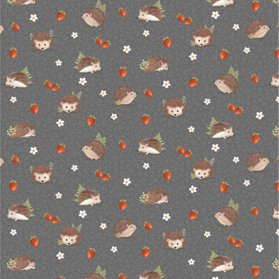 Hedgehogs Forest Wonder - Cotton Print