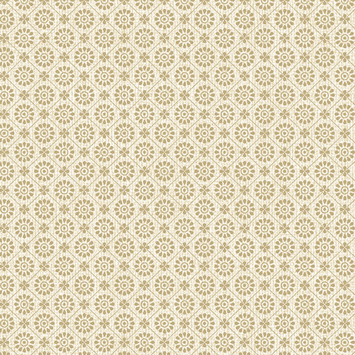 Cream Tiles - Cotton Print