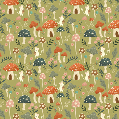 Mouse Village - Cotton Print