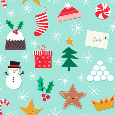 Cosy Christmas Treats - Cotton Print