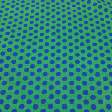 Blue Spots - Cotton Print