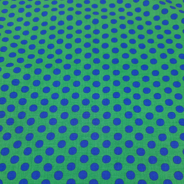 Blue Spots - Cotton Print