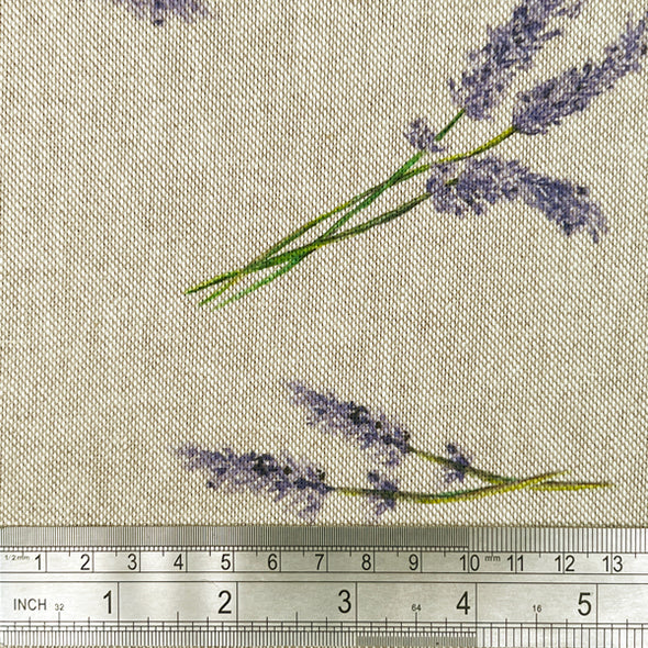 Linen Look - Lavender Sprigs