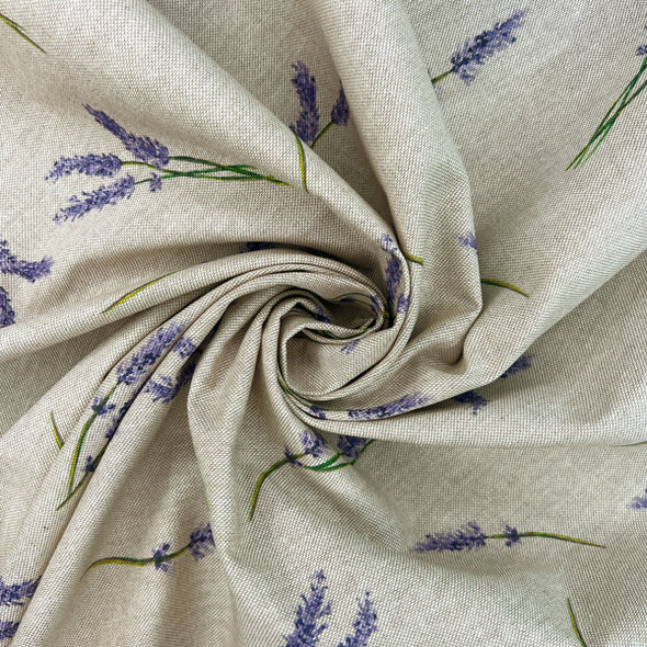 Linen Look - Lavender Sprigs