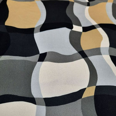 Monochromatic Waves - Viscose Twill