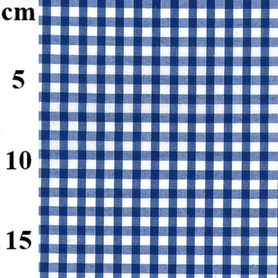 Royal 1/4" Gingham - Polycotton
