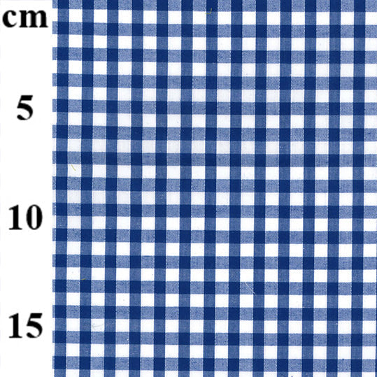 Royal 1/4" Gingham - Polycotton