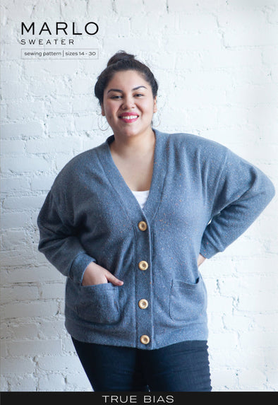 Marlo Sweater Pattern by True Bias Patterns (size 14-30)