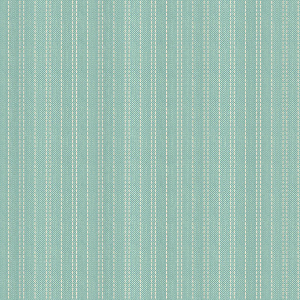 Woven Teal Seamstripe - Cotton Print