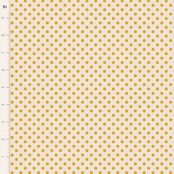 Woven Yellow Polka - Cotton Print