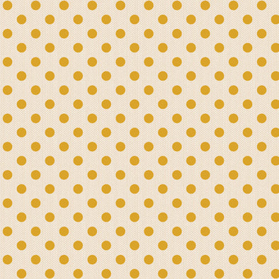 Woven Yellow Polka - Cotton Print