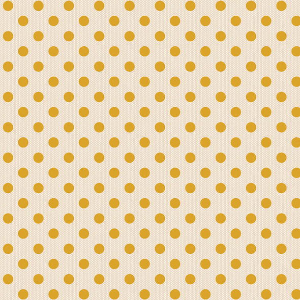 Woven Yellow Polka - Cotton Print
