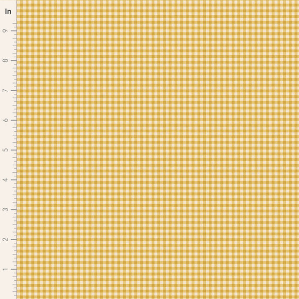 Woven Yellow Gingham - Cotton Print