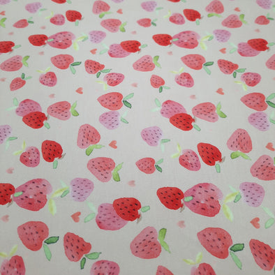 Strawberries - Cotton Jersey