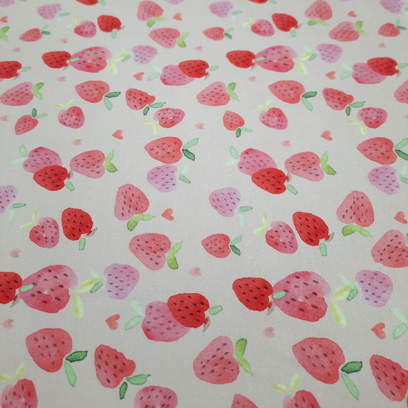 Strawberries - Cotton Jersey