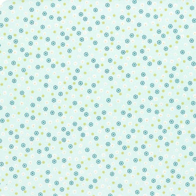 Wildflowers Aqua - Cotton Print