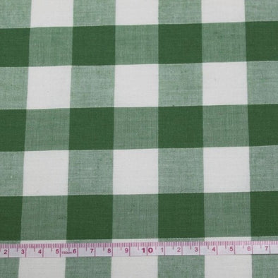 Green 1" Gingham Check