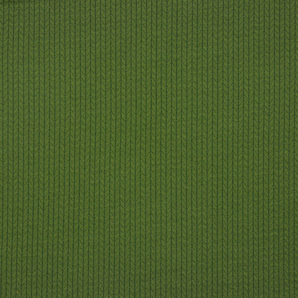 Khaki Cable - Recycled Cotton Jersey