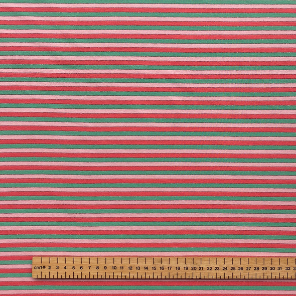 Watermelon Stripe - Cotton Jersey