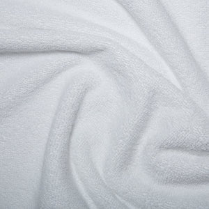 Plain White Cotton Towelling