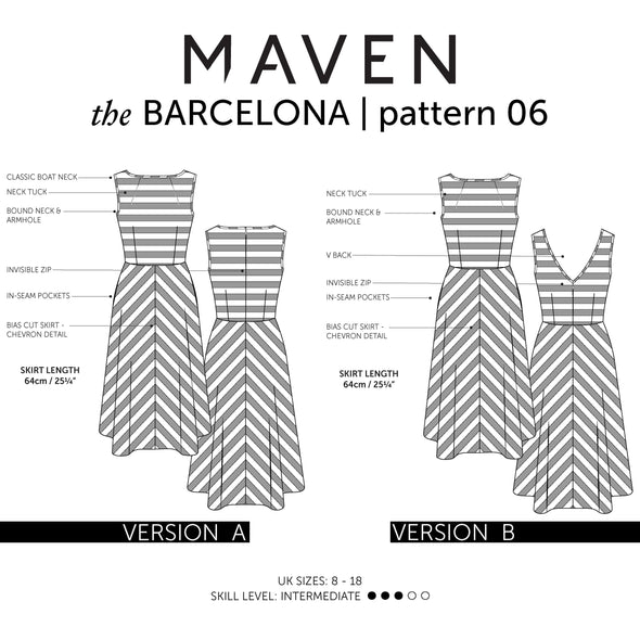 Barcelona Dress by Maven Patterns