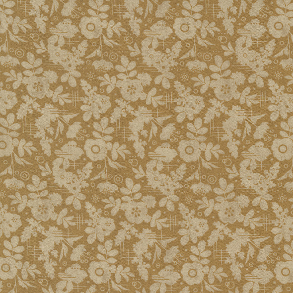 Decorum Caramel - Cotton Print