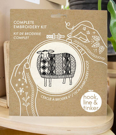 Sweater Weather Embroidery Kit by Hook, Line & Tinker