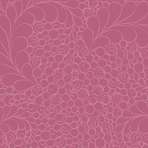 Pink Happy Feathers - Cotton Print