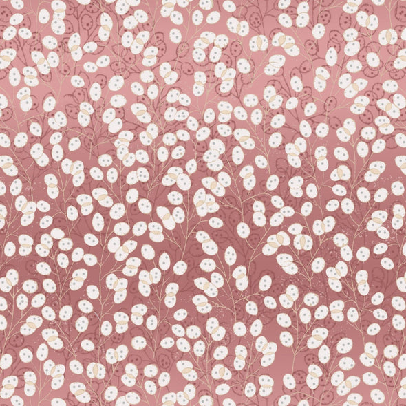 Spring Honesty Branches - Cotton Print