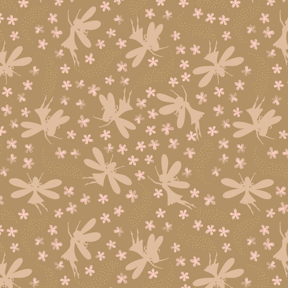 Golden Fairies - Cotton Print